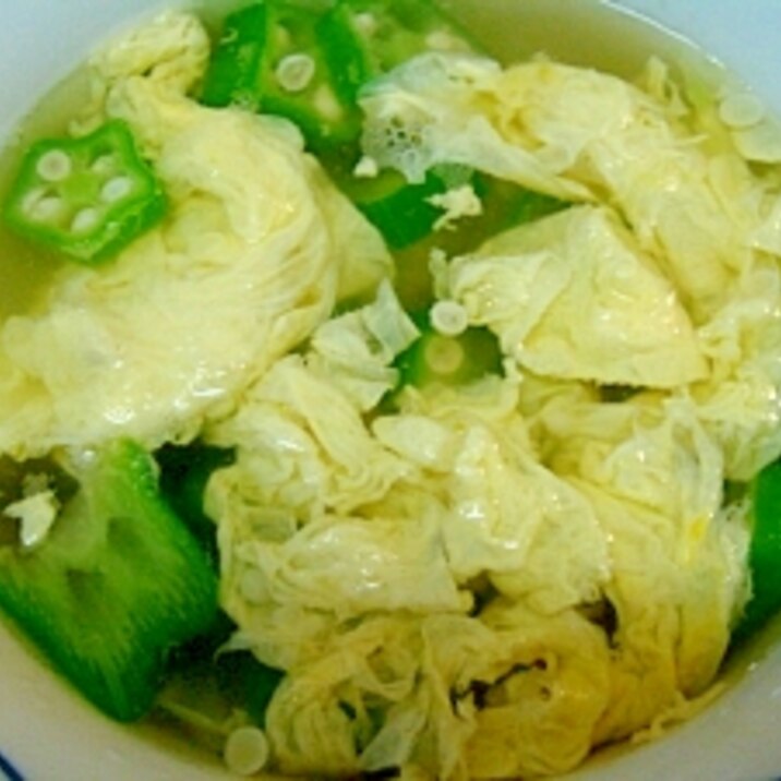 オクラの中華スープ